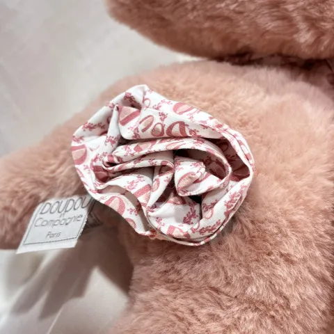 Doudou et Compagnie Lapin DOUDOU® - Peluche lapin Rose poudré - 25 cm