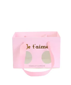Doudou et Compagnie LAPIN JE T'AIME en sac cadeau - 25 cm