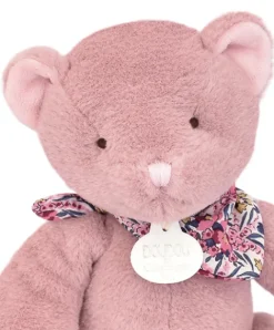 Doudou et Compagnie L'Ours Doudou® - Ours en peluche rose - 25 cm