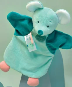 Doudou et Compagnie Marionnette à Main Souris verte - 25 cm