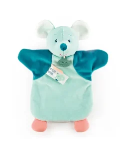 Doudou et Compagnie Marionnette à Main Souris verte - 25 cm