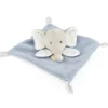 Doudou et Compagnie Mini Doudou elephant plat gris et bleu - 19 cm