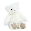 Doudou et Compagnie Ours Collection blanc poudré - 60 cm