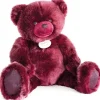 Doudou et Compagnie Ours en peluche bois de rose - Collection - 80 cm