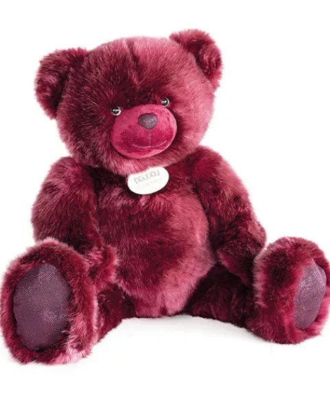 Doudou et Compagnie Ours en peluche bois de rose - Collection - 80 cm