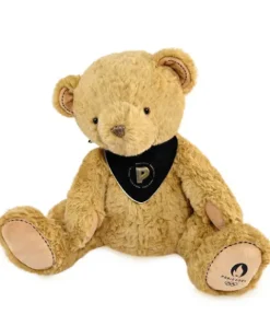 Doudou et Compagnie Ours en peluche marron Paris 2024 - avec bandana - 37 cm