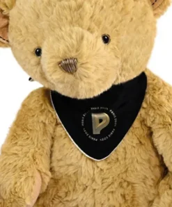 Doudou et Compagnie Ours en peluche marron Paris 2024 - avec bandana - 37 cm