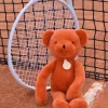Doudou et Compagnie Ours en peluche Orange Terracotta - Roland Garros- 40 cm - Fabriqué en France