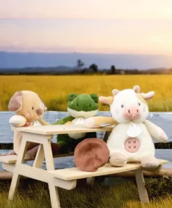 Doudou et Compagnie Peluche chien - 17 cm - DOUDOU de la ferme avec boite sonore