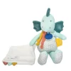 Doudou et Compagnie Peluche de dinosaure vert avec doudou - Filou - 25 cm