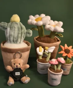 Doudou et Compagnie Peluche fleur - 9 cm - Botanique - Rose