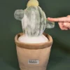 Doudou et Compagnie Peluche fleur- Cactus vert 25 cm
