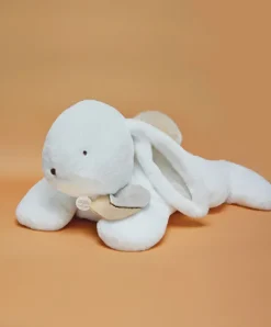 Doudou et Compagnie Peluche géante XXL Lapin beige - Happy Wild - 80 cm