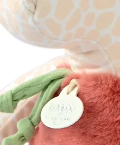 Doudou et Compagnie Peluche girafe beige et orange - 30 cm