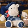 Doudou et Compagnie Peluche Hippopotame avec Béret et Marinière - 26 cm