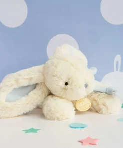 Doudou et Compagnie Peluche Lapin Bonbon Bleu - 20 cm