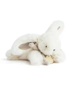 Doudou et Compagnie Peluche Lapin Bonbon Taupe - 16 cm