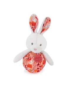 Doudou et Compagnie Peluche lapin Pâques pop-up - Rose pale