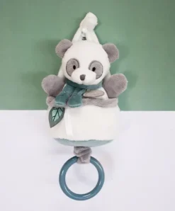 Doudou et Compagnie Peluche musicale Panda gris - 20 cm