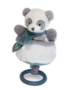 Doudou et Compagnie Peluche musicale Panda gris - 20 cm