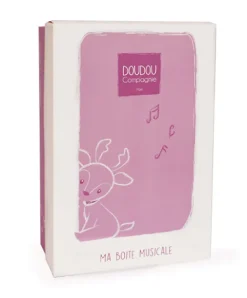 Doudou et Compagnie Peluche musicale renne beige - 20 cm