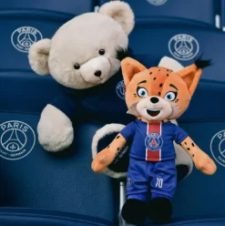 Doudou et Compagnie Peluche officielle OURS PSG capuche - 35 cm