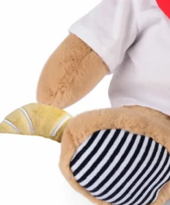 Doudou et Compagnie Peluche Ours Chef avec toque de Cuisinier- 28 cm