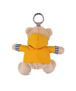 Doudou et Compagnie Peluche porte-clé Ours Marin avec ciret jaune - 15 cm