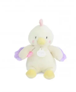 Doudou et Compagnie Peluche poule - 17 cm - DOUDOU de la ferme avec boite sonore