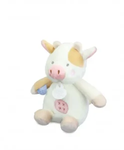 Doudou et Compagnie Peluche vache - 17 cm - DOUDOU de la ferme avec boite sonore