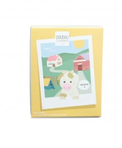 Doudou et Compagnie Peluche vache - 17 cm - DOUDOU de la ferme avec boite sonore