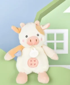 Doudou et Compagnie Peluche vache - 17 cm - DOUDOU de la ferme avec boite sonore