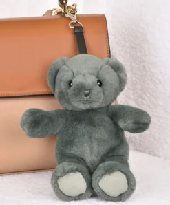 Doudou et Compagnie porte clé - Bijou de sac Ours peluche - 20 cm - Vert