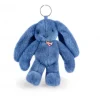 Doudou et Compagnie Porte clé en peluche Lapin Bleu- 18 cm - Lapin Fleurette