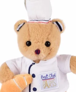 Doudou et Compagnie Porte clé Ours cuistot chef - 15 cm