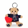 Doudou et Compagnie Porte clé Ours sweat marine Champs Elysées - 15 cm