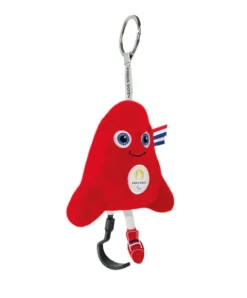 Doudou et Compagnie Porte-clés Mascotte Officielle Jeux Paralympiques Paris 2024 - 16 cm