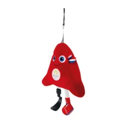 Doudou et Compagnie Porte-clés Mascotte Officielle Jeux Paralympiques Paris 2024 - 16 cm