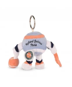 Doudou et Compagnie Porte-clés peluche Roland-Garros- Monsieur Balle -12 cm