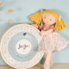 Doudou et Compagnie Poupée de chiffon en coton BIO - Camélia - 30 cm