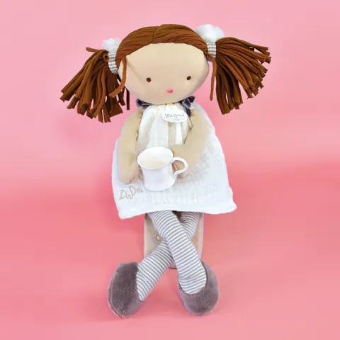 Doudou et Compagnie Poupée de chiffon Les Doucettes - Nina - 30 cm