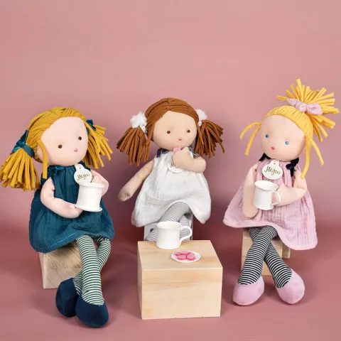 Doudou et Compagnie Poupée de chiffon Les Doucettes - Nina - 30 cm