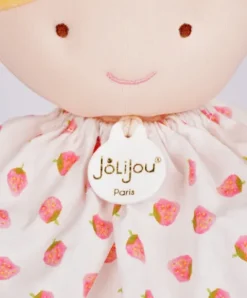 Doudou et Compagnie Poupee tissu PRETTY - Fraise - 28 cm