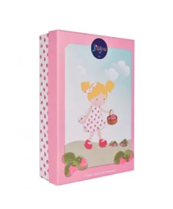 Doudou et Compagnie Poupee tissu PRETTY - Fraise - 28 cm