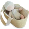 Doudou et Compagnie Poupon avec Couffin - Blanc et Gris