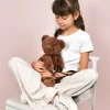 Doudou et Compagnie Sac bandouliere - Ours en peluche marron - 30 cm