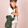 Doudou et Compagnie Sac bandouliere - Ours en peluche Vert Kaki - 30 cm