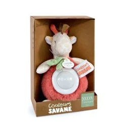 Doudou et Compagnie Veilleuse bébé girafe - 15 cm