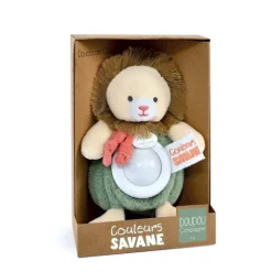 Doudou et Compagnie Veilleuse bébé Lion -15 cm
