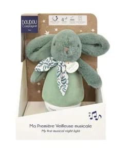 Doudou et Compagnie Veilleuse bebe musicale Culbuto verte - 16 cm